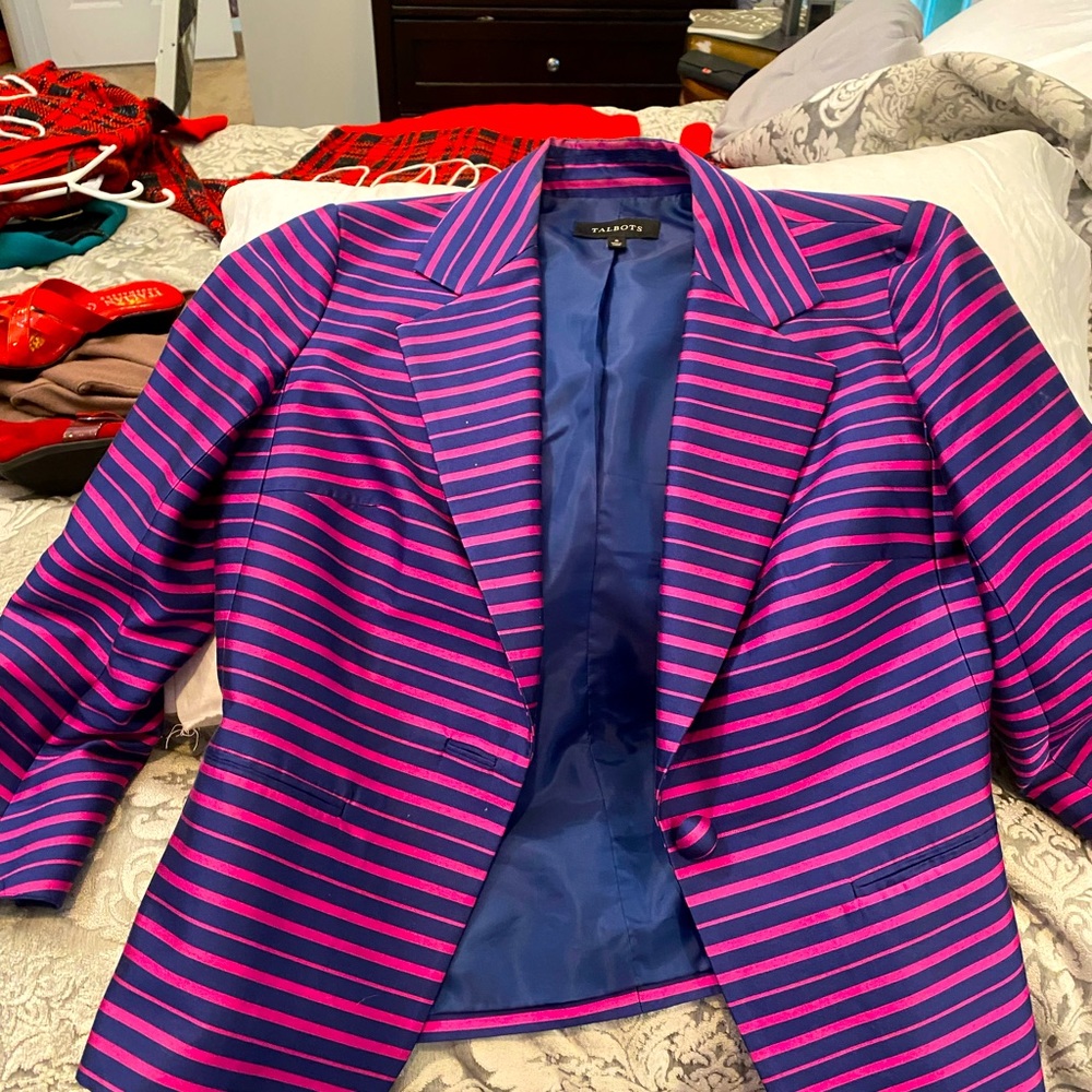 Talbots satin jacket